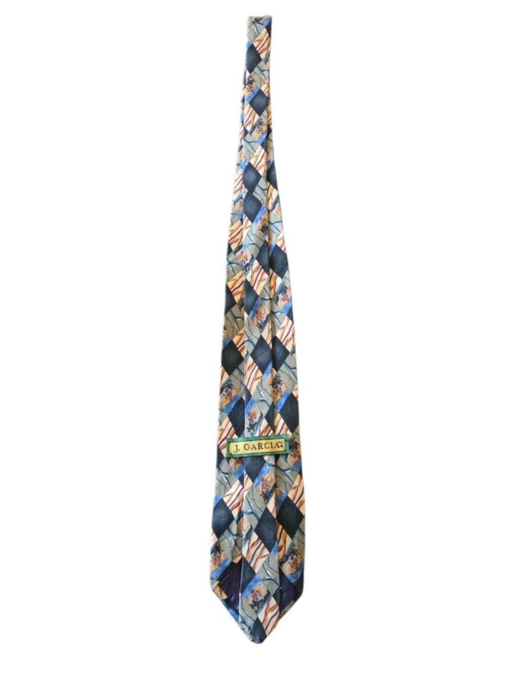 J. Garcia Silk Tie California Mission Collection Nine Stonehenge USA Vintage - Picture 13 of 13